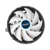EVESKY  12cm RGB LED CPU Cooler with Dual Copper Heat Pipes Quiet Fan for Desktop Computers