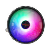 EVESKY  12cm RGB LED CPU Cooler with Dual Copper Heat Pipes Quiet Fan for Desktop Computers