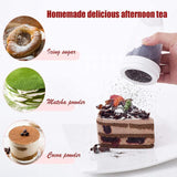 2pcs Plastic Baking Cocoa Powder Sprinkler Flour Sifter