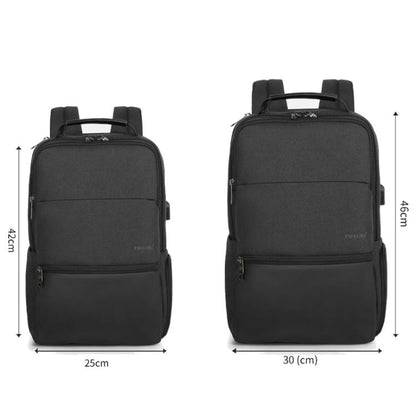 Men Anti-Theft Laptop Backpack with USB Charging Port, Headphone Hole & Comfort Shoulder Straps for Travel, Work Commute, Tigernu  15.6-inch Standard, Tigernu 19-inch Expandable