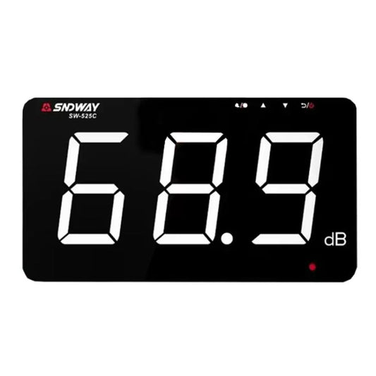9.6 inch Wall Mounted Decibel Meter Large Screen Environmental Noise Monitor, SW-525C, SW-525D