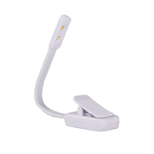 Portable Book Clip Lamp Dormitory Eye Protector Table Lamp Bedroom Night Lights, Color: Battery Model White
