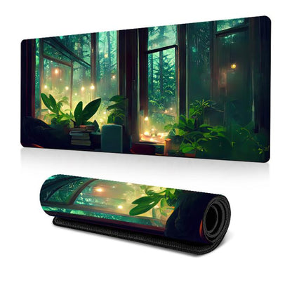 Frog Mouse Pad Cute Green Desk Mat With Non-Slip Rubber Base  For Computer Laptop, 300x600x2mm, 300x600x3mm, 300x700x2mm, 300x700x3mm, 300x800x2mm, 300x800x3mm, 400x900x2mm, 400x900x3mm