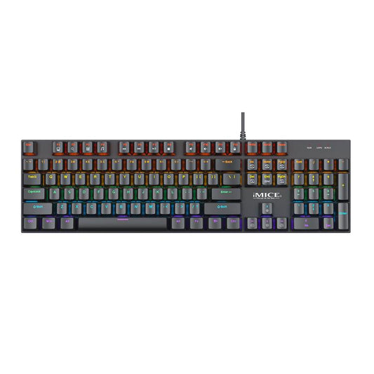USB Wired RGB Mechanical Metal Gaming Keyboard, iMICE GK-600, iMICE GK-600 With Hand Rest