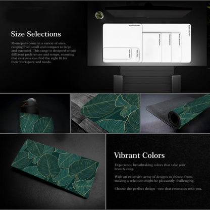 Flowers and Trees Themed Mouse Pad Desk Mat For Office/Gaming, 300x600x2mm, 300x600x3mm, 300x700x2mm, 300x700x3mm, 300x800x2mm, 300x800x3mm, 400x900x2mm, 400x900x3mm