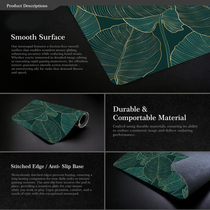 Flowers and Trees Themed Mouse Pad Desk Mat For Office/Gaming, 300x600x2mm, 300x600x3mm, 300x700x2mm, 300x700x3mm, 300x800x2mm, 300x800x3mm, 400x900x2mm, 400x900x3mm