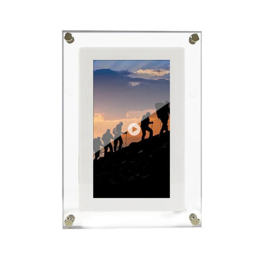 10.1 inch Transparent Acrylic Digital Photo Frame Video Picture Music Player Electronic Album Gift, US Plug, EU Plug, UK Plug, AU Plug