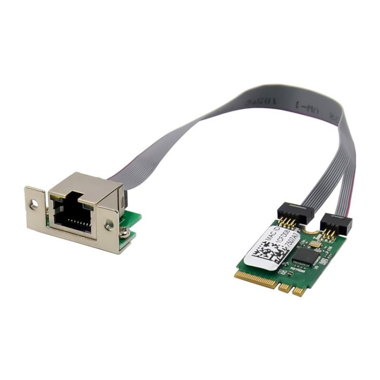 SUNWEIT ST7206 M.2 A+E RTL8125BG Single Port RJ45 2.5G Quad Speed Industrial Network Card, ST7206