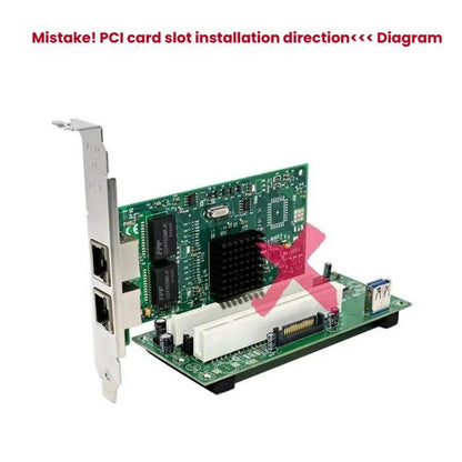 SUNWEIT ST46 PCIe X1 To 2-PCI Card Slot ASM1083 Bridge Card No Drive Plug and Play, ST46