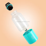 Mini Portable Electric Juicer Cup USB Rechargeable Juicer Fruit Juice Extractor(Blue)