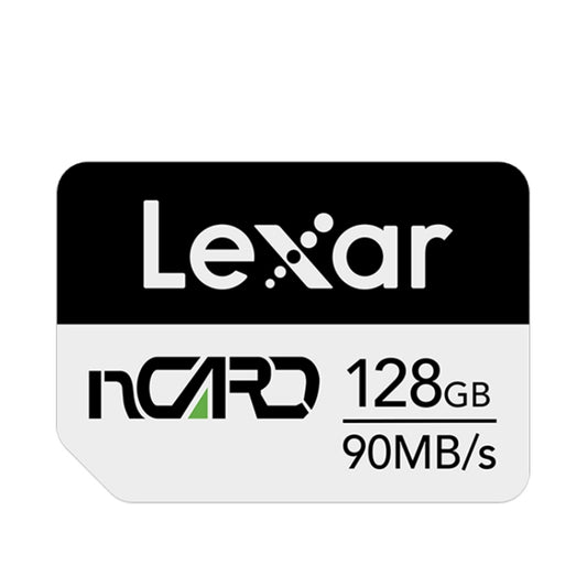 بطاقة ذاكرة Lexar nCARD بسعة 128 جيجابايت لتوسيع الهاتف المحمول NM Card، 128 جيجابايت