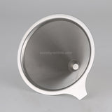Stainless Steel Filter Cone Filter Cartridge Tea Coffee Free Paper Filter Cup(Silver)