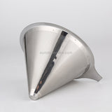 Stainless Steel Filter Cone Filter Cartridge Tea Coffee Free Paper Filter Cup(Silver)