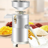 125/1500W Household Stainless Steel Refiner Large Capacity Slurry Separation Fresh Grinding Soymilk Tofu Machine, CN Plug(Silver)