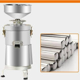 125/1500W Household Stainless Steel Refiner Large Capacity Slurry Separation Fresh Grinding Soymilk Tofu Machine, CN Plug(Silver)