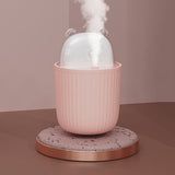 Home Desktop Mini USB Cute Pet Air Humidifier – Portable Quiet Aroma Diffuser with LED Night Light for Bedroom, Office & Car