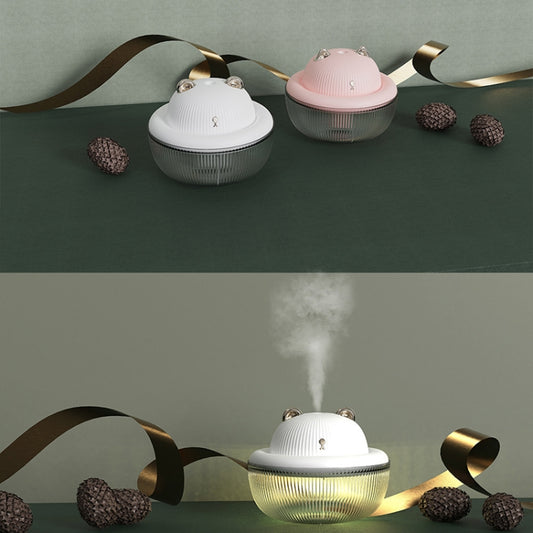Home Desktop Mini USB Cute Pet Air Humidifier – Portable Quiet Aroma Diffuser with LED Night Light for Bedroom, Office & Car