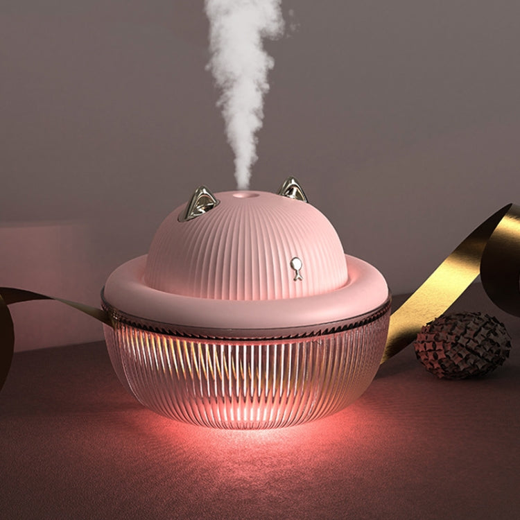 Home Desktop Mini USB Cute Pet Air Humidifier – Portable Quiet Aroma Diffuser with LED Night Light for Bedroom, Office & Car