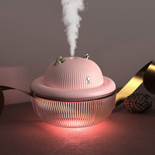 Home Desktop Mini USB Cute Pet Air Humidifier – Portable Quiet Aroma Diffuser with LED Night Light for Bedroom, Office & Car
