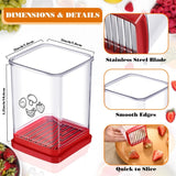 Multifunctional Household Kitchen Fruit And Vegetable Slicer With Push Plate(Red)