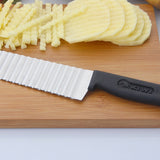 2PCS Stainless Steel Wave Knife – Professional Crinkle Potato & Vegetable Cutter