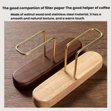 Oak Wood Coffee Filter Paper Holder Household Filter Paper Box Solid Wood Storage Stand