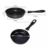 Mini Egg Frying Panpure Non-Stick Flat Bottom Pan Multicooker, Size:12cm