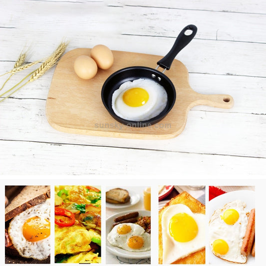 Mini Egg Frying Panpure Non-Stick Flat Bottom Pan Multicooker, Size:12cm