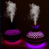 LED Light Aromatherapy Diffuser – Quiet Small Vase Humidifier & Essential Oil Diffuser 2-in-1