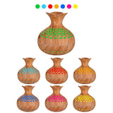 LED Light Aromatherapy Diffuser – Quiet Small Vase Humidifier & Essential Oil Diffuser 2-in-1