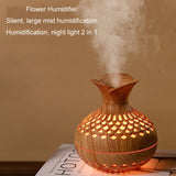 LED Light Aromatherapy Diffuser – Quiet Small Vase Humidifier & Essential Oil Diffuser 2-in-1