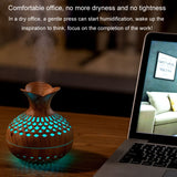 LED Light Aromatherapy Diffuser – Quiet Small Vase Humidifier & Essential Oil Diffuser 2-in-1