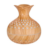 LED Light Aromatherapy Diffuser – Quiet Small Vase Humidifier & Essential Oil Diffuser 2-in-1